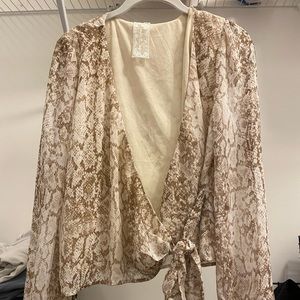 Snakeskin Blouse